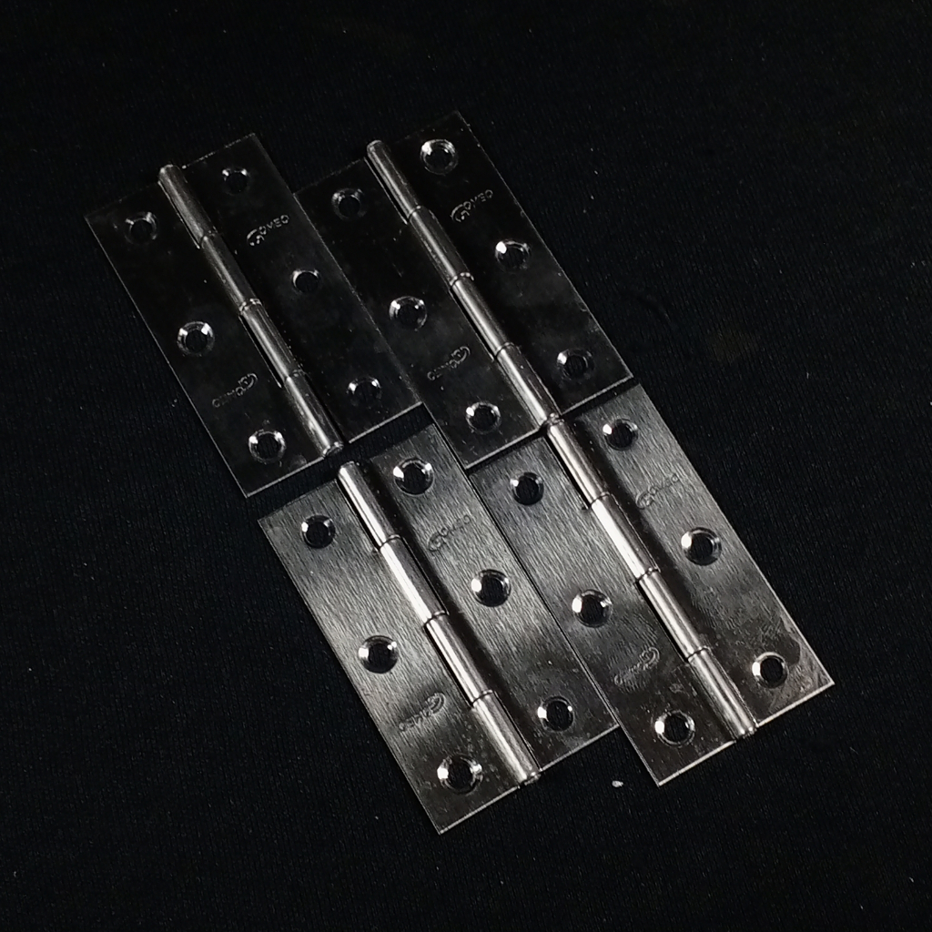 Jual GOMEO Engsel Pintu Tipis Stainless Steel Door Hinges 3 Inci 1 ...