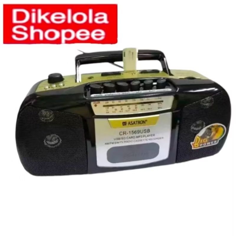 Jual RADIO KASET RADIO BESAR ASATRON 1569usb /1569usb ORIGINAL RADIO AM ...