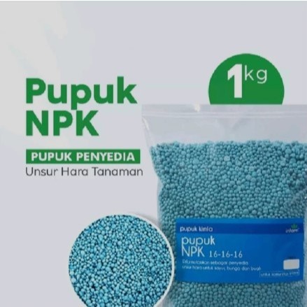 Pupuk NPK 16-16-16 Kemasan Repack Kiloan 1kg