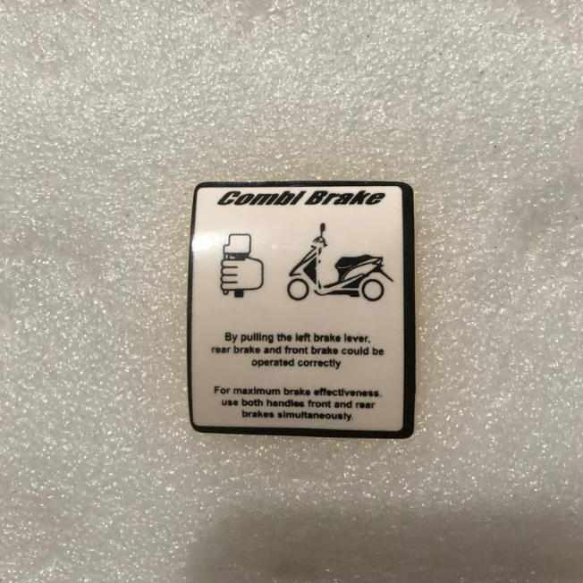Jual STICKER WARNING LOGO COMBI BRAKE | Shopee Indonesia