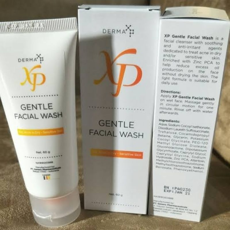 Jual Derma XP Gentle Facial Wash 60 gr | Shopee Indonesia