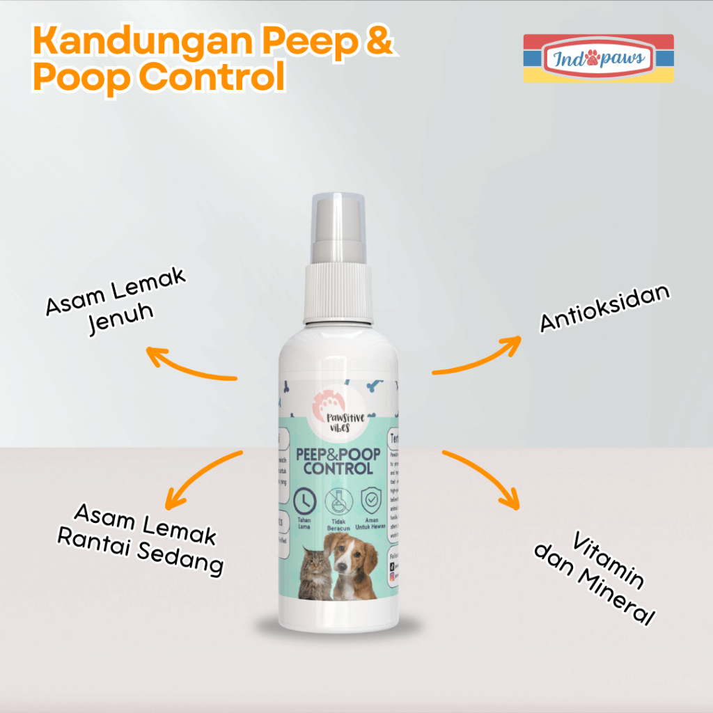 Jual Indopaws Pee Poop Control Potty Training Spray 120ml - Spray ...