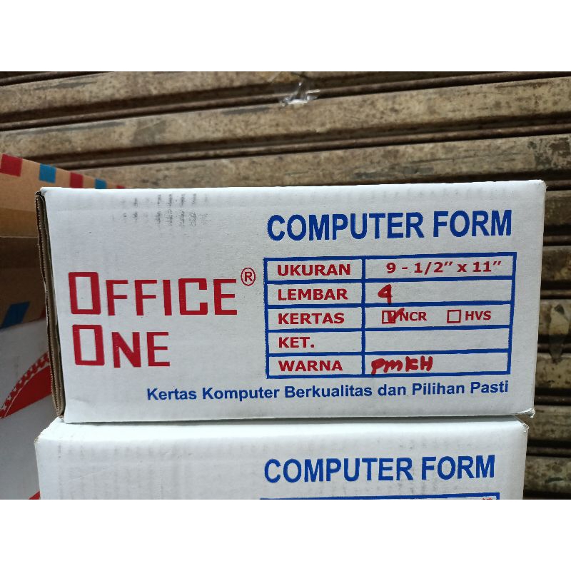 Jual Kertas Continous Form 4 ply dan 4 ply bagi 2 OFFICE ONE | Shopee ...