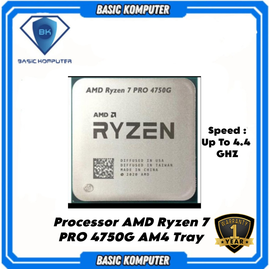 中古】AMD Ryzen 7 ひど PRO 4750G (3.6GHz/TC:4.4GHz) bulk AM4/8C/16T/