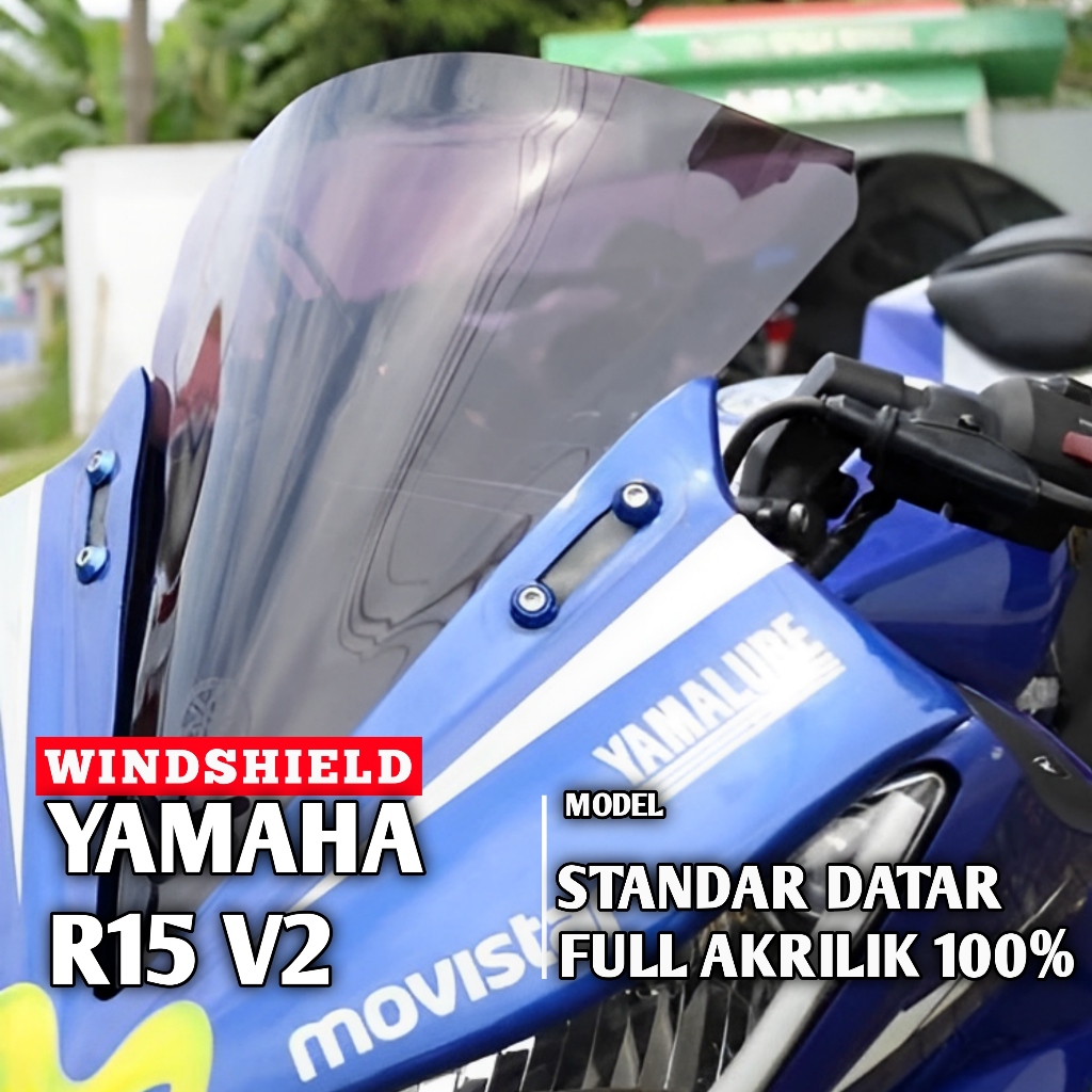 Jual VISOR WINDSHIELD R15 V2 WINDSHIELD YAMAHA R15 V2 MODEL STANDAR ...