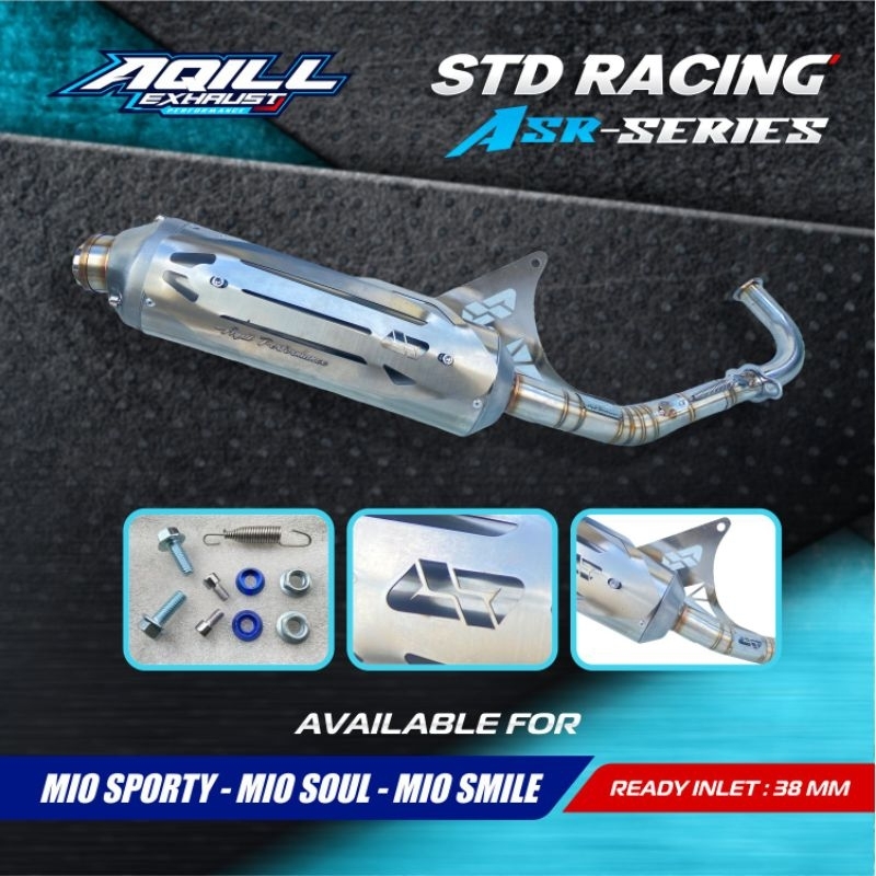 Jual Knalpot Standar Racing Type ASR-TITAN SERIES For Mio Sporty • Mio ...