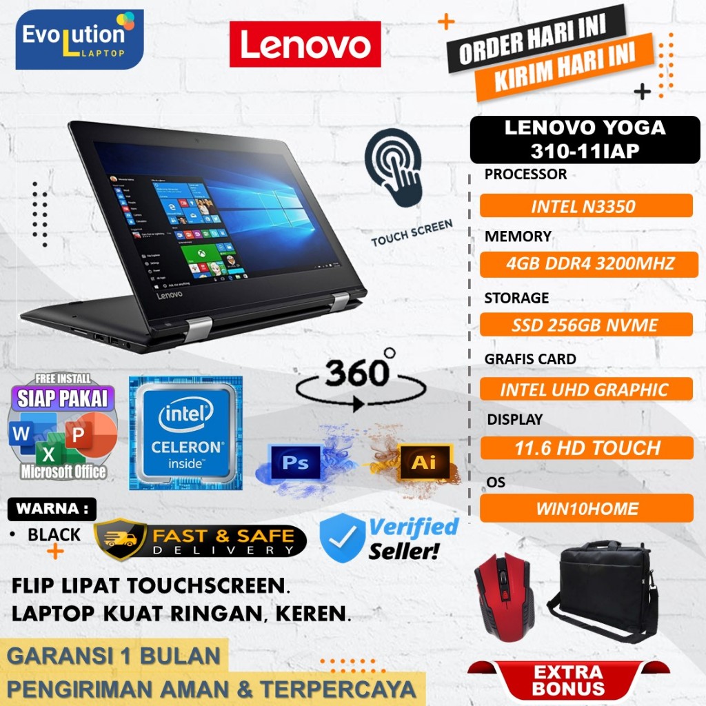 Vitre Tactile écran Pour Lenovo Yoga 310-11IAP - 11,6 Pouces, Remplacement De L'écran - Neuf Avec Garantie