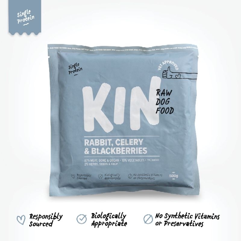 Jual Kin Dog Food - Rabbit Celery & Blackberries 500g | Shopee Indonesia