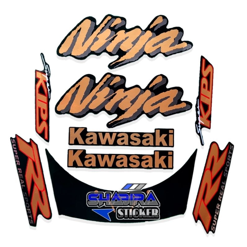 Jual STIKER STRIPING LIS LES POLET BODY MOTOR KAWASAKI NINJA RR OLD ...