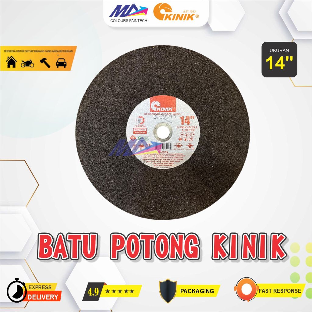 Jual Mata Pisau Cut Off 14 Inch KINIK / Cutting Wheel 14