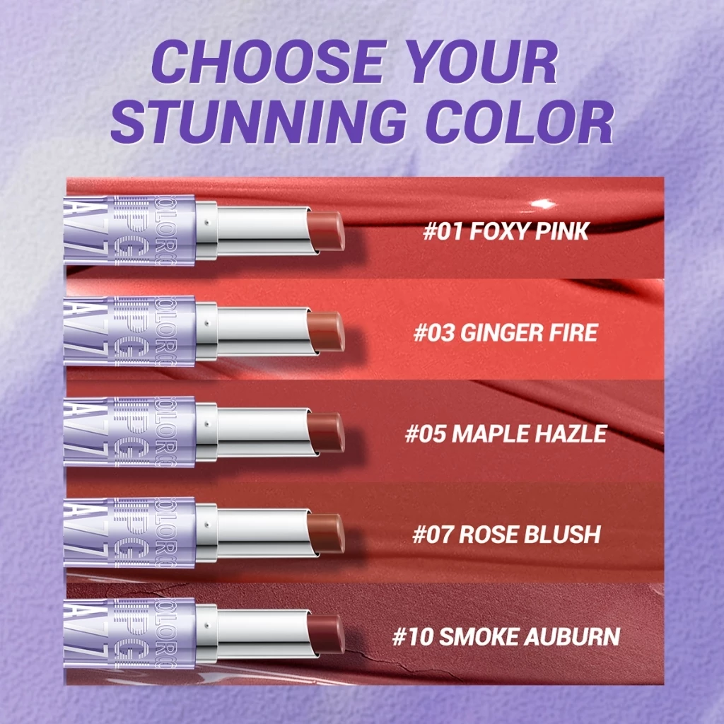 Lip Glaze Lipstick Balm Dazzle Me untuk Melembabkan Bibir dan Berpigmentasi Tinggi Glossy
