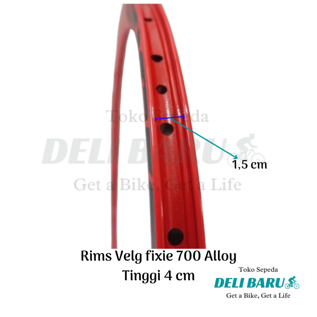 Jual 2Pcs Pacific Rims Velg ukuran 700c sepasang rim pelek tinggi 4 cm ...