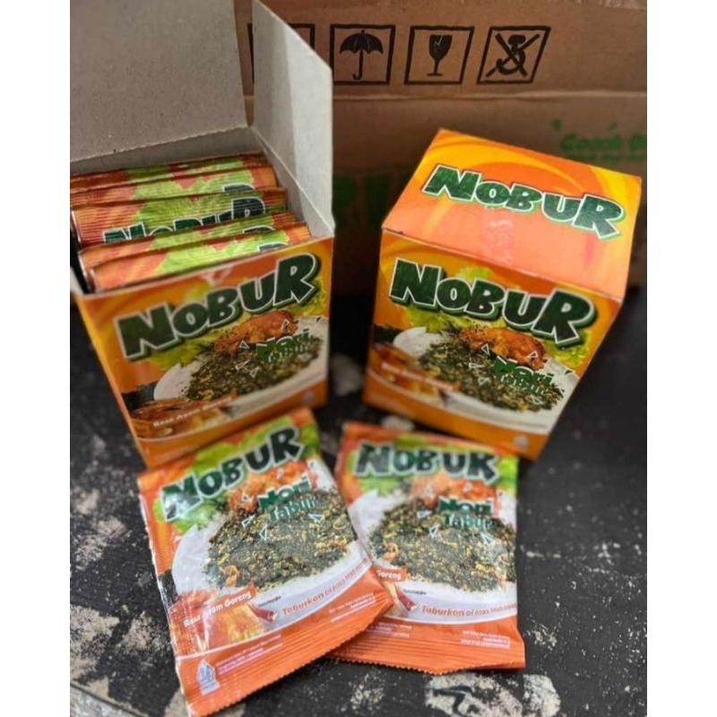 Jual NOBUR NORI TABUR/RUMPUT LAUT KERING TABUR PER BOX ISI 12PC X 4gr ...