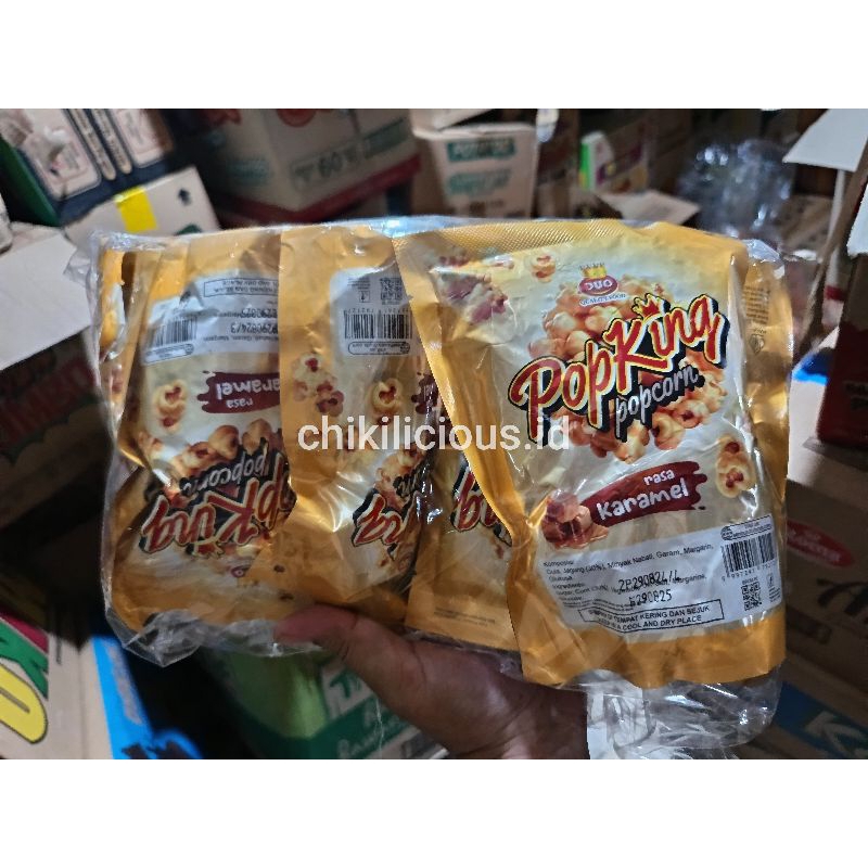 Jual Pop King Pop Corn Rasa Karamel (isi 5 bks) | Shopee Indonesia