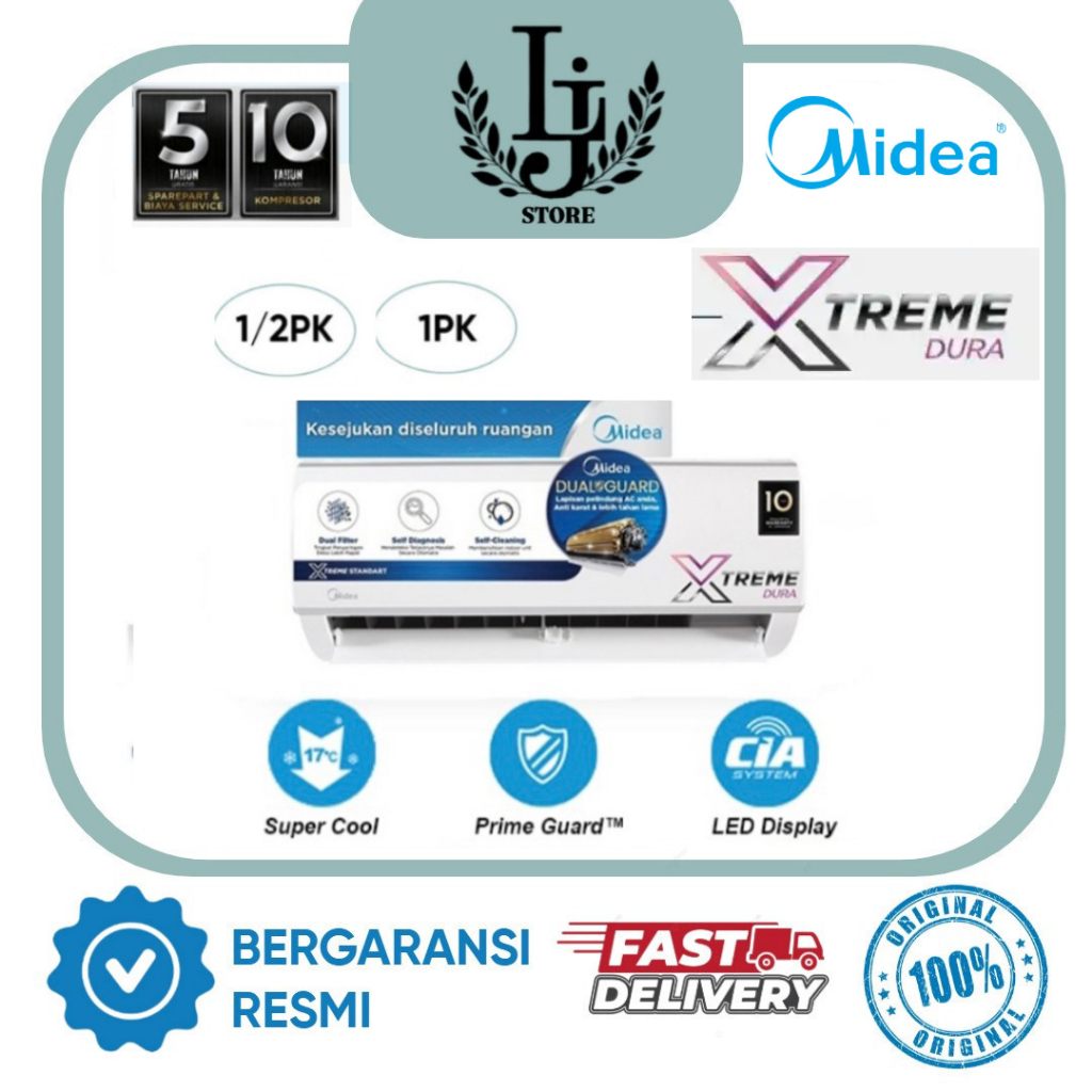 Jual Ac Midea Standard Msfc05crn Msfc09crn 12pk 1pk Ac Standard 