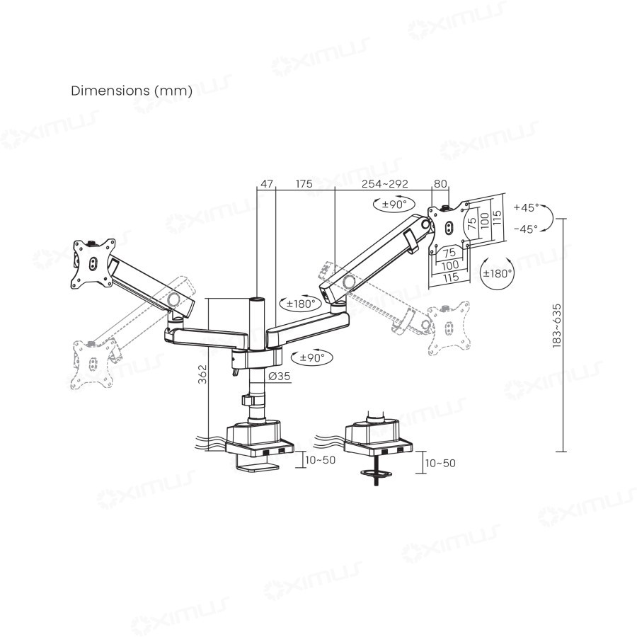 Jual Bracket Single dan Dual Monitor 17