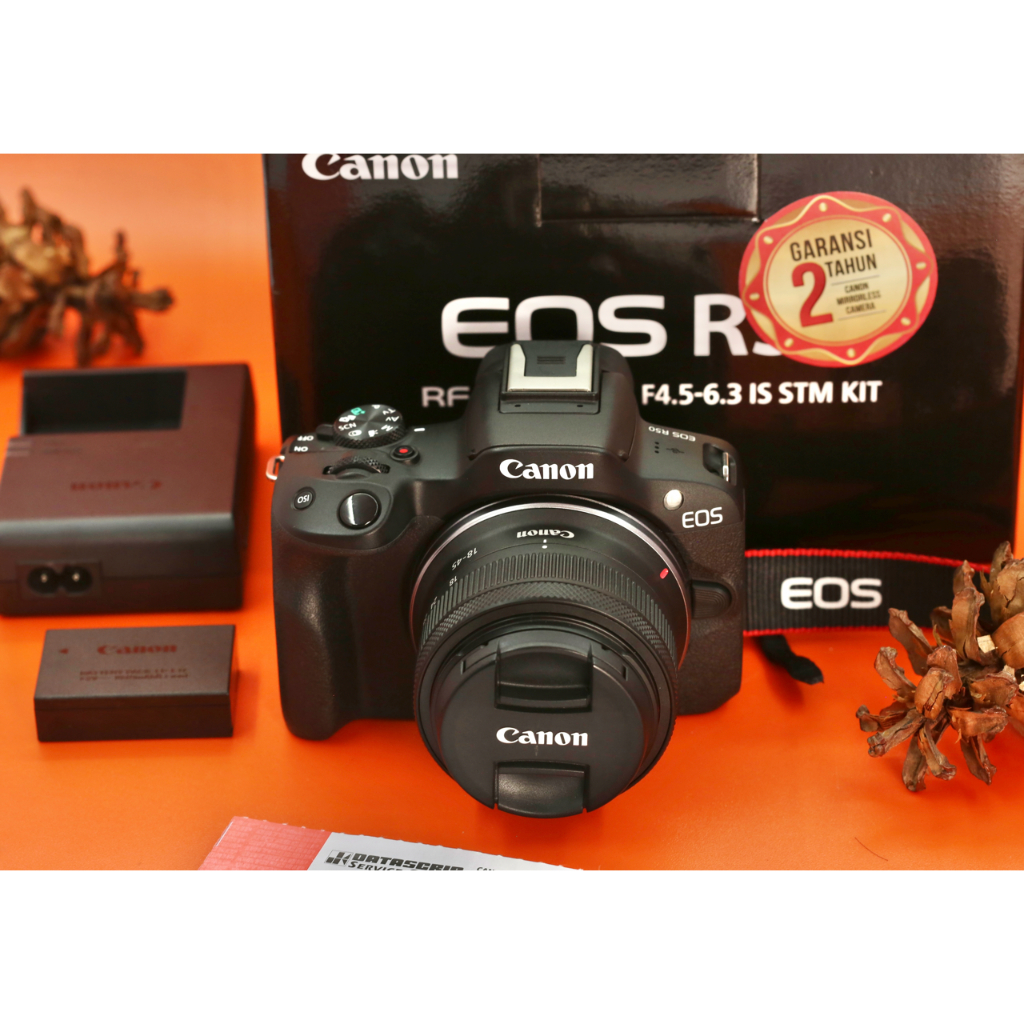 Jual Canon EOS R50 Kit RF-S 18-45mm Fullset Garansi 2026 B401 | Shopee ...