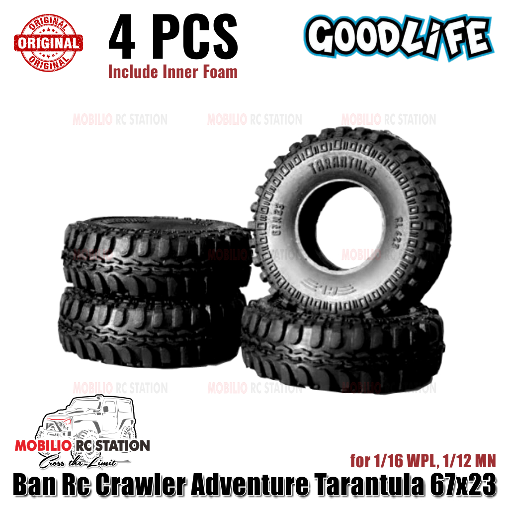 Jual Ban Rc Crawler Adventure Goodlife Tarantula Mini Tire 67x23 ...