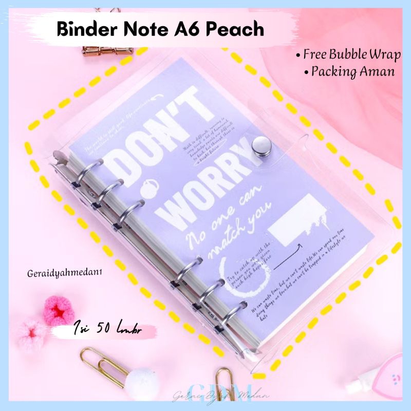 Jual Binder Note A6 Motif Words | Shopee Indonesia