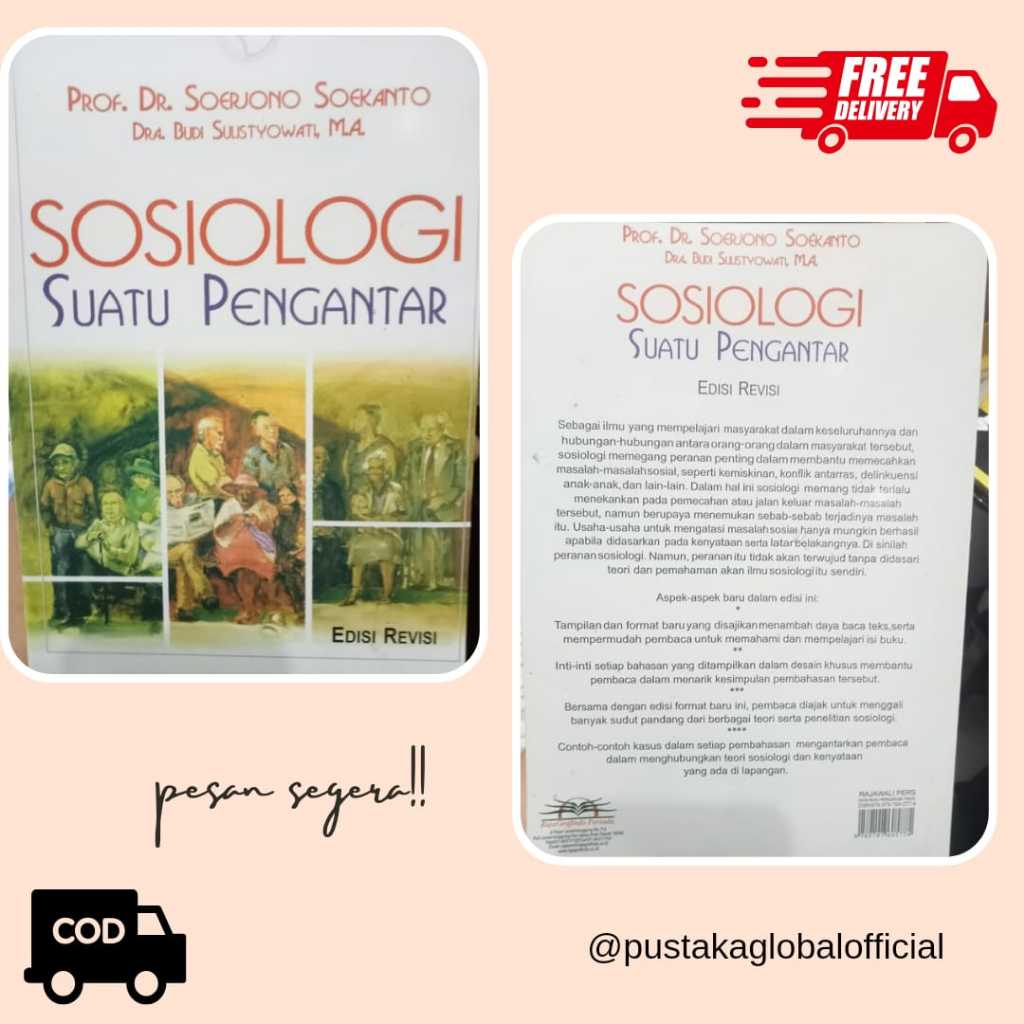 Jual Buku Sosiologi Suatu Pengantar Edisi Revisi - Prof. Dr. Soerjono ...