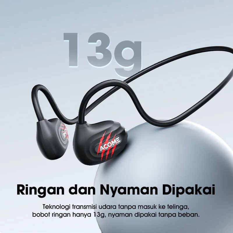 ACOME Sport OWS TWS Wireless Earphone OpenSoft AE03 Powerful Bass Bluetooth 5.4 ENC Call Noise Cancellation Headphone