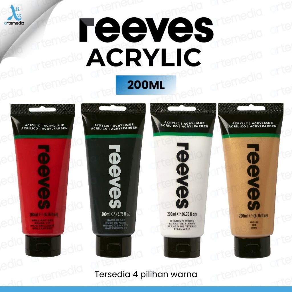 Jual Reeves Artists 200ml Acrylic Color Paint | Shopee Indonesia