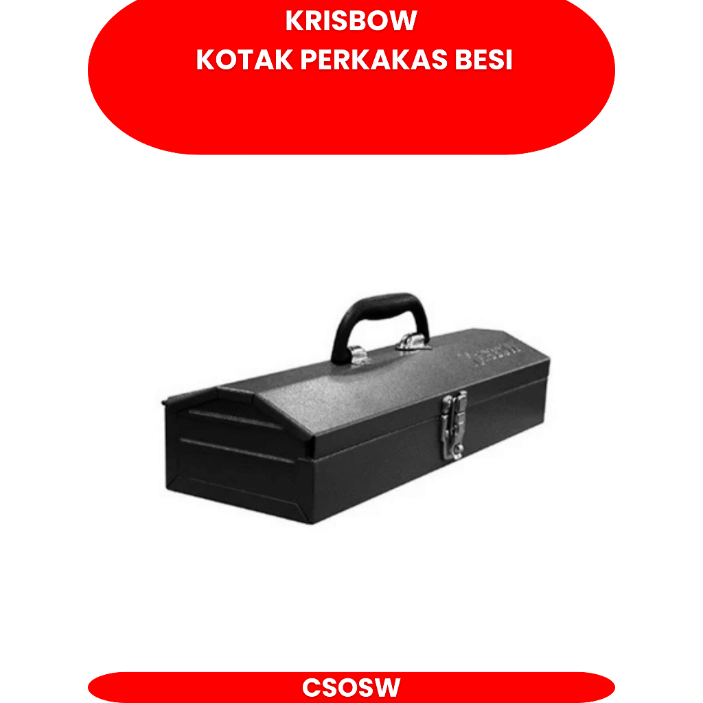 Jual Krisbow Kotak Perkakas Steel Lrtbs6 - Hitam Steel Tool Box ...