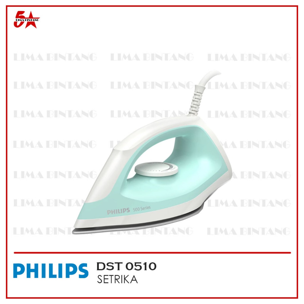 Jual SETRIKA KERING DRY IRON PHILIPS DST-0510 / DST 0510 HIJAU | Shopee ...