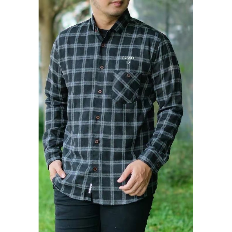 Jual Kemeja Flanel murah Impor Pria Distro Flannel Lengan Panjang