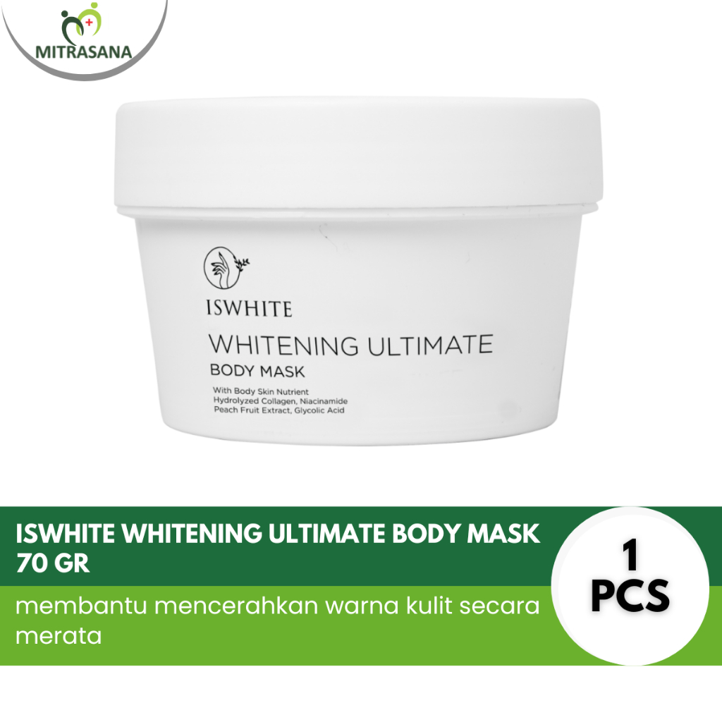 Jual ISWHITE Body Mask Size 70gr - Pencerah Tubuh Mini Size | Shopee ...