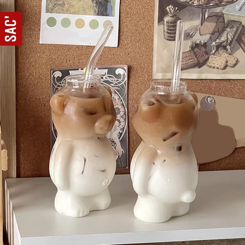 Jual LABUBA Gelas Kaca Gelas Matcha Gelas Kopi Gelas Tumbler Lucu Plus ...