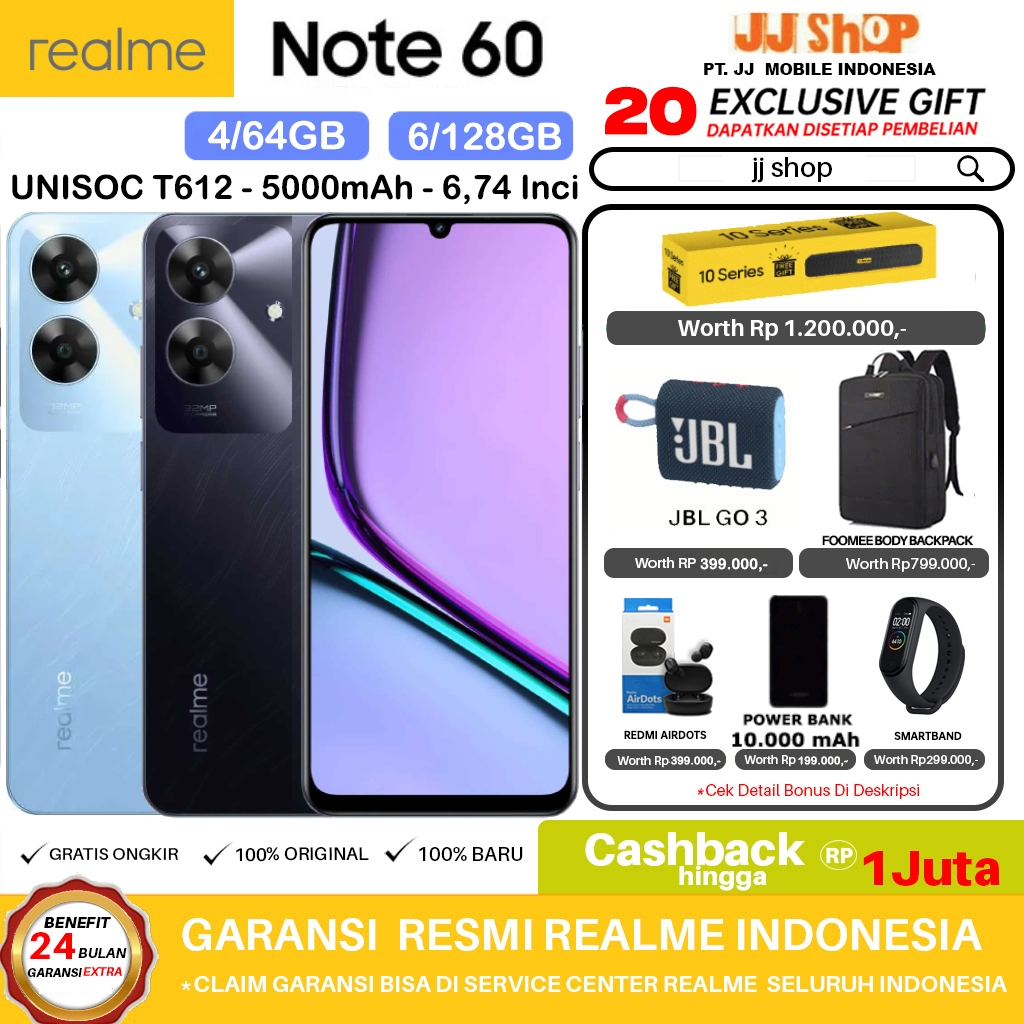 Jual REALME Note 70 | NOTE 60 | NOTE 60X 6/128 4/128 4/64 GB RAM 6GB ...