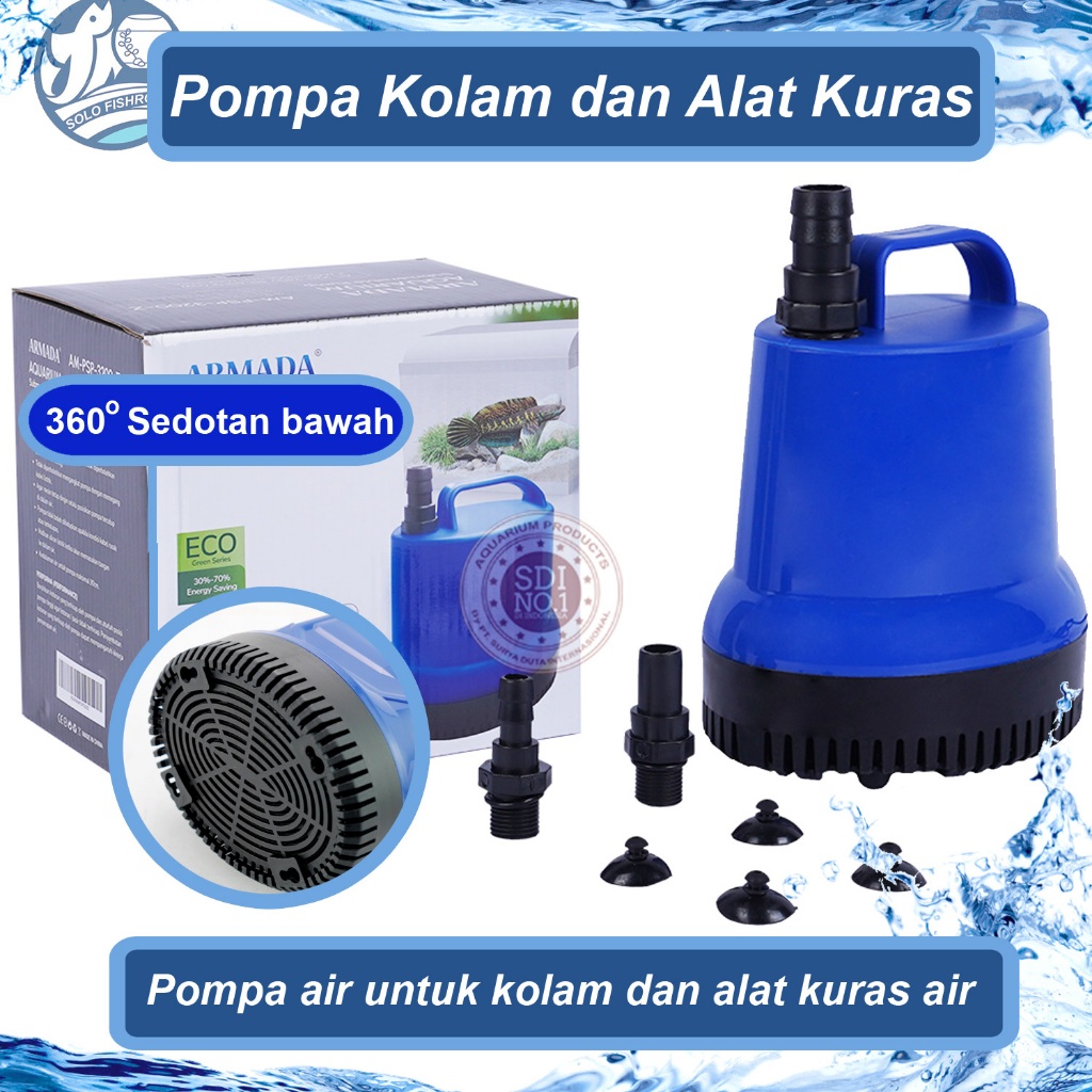 Jual Pompa Celup ARMADA Aquarium dan Kolam Low Watt - Power Head Mesin ...