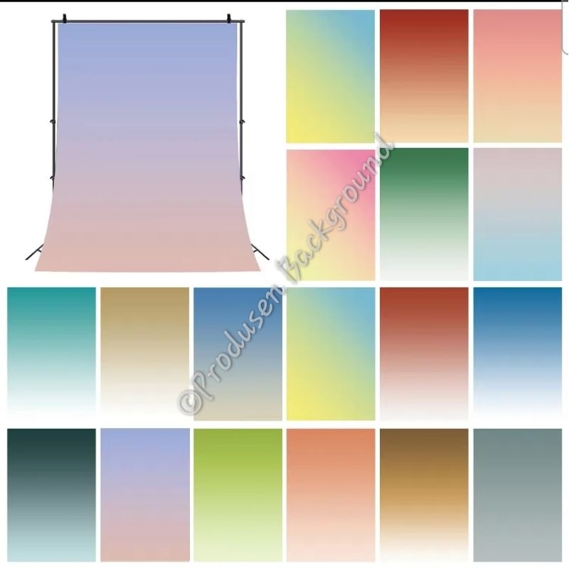 Jual Kain Background Motif Solid Gradasi Studio Photo pilih ukuran dan ...