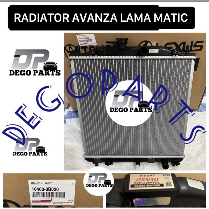 Jual RADIATOR ASSY AVANZA/XENIA LAMA MATIC ASLI ORIGINAL DENSO JAPAN ...