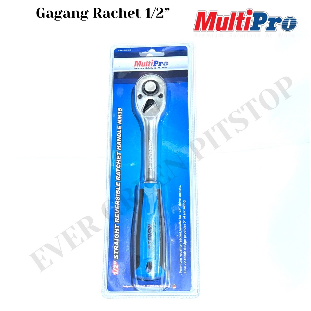 Jual MULTIPRO Gagang Sok Rachet 1/2 inch Handle Sock Ratchet Trelek 1/2 ...