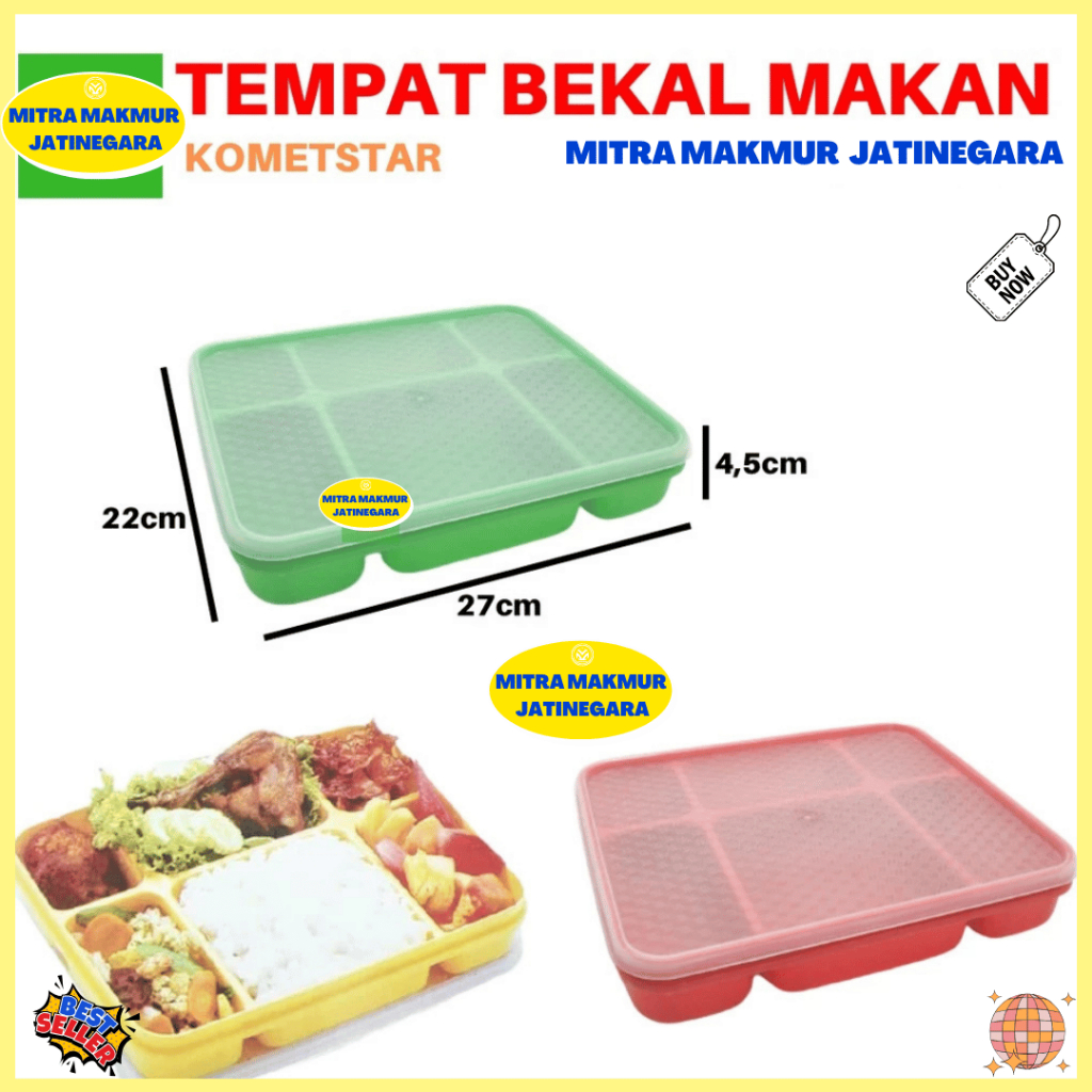 Jual Komet Star Rantang Makanan Plastik Kotak Ompreng Kotak Bekal ...