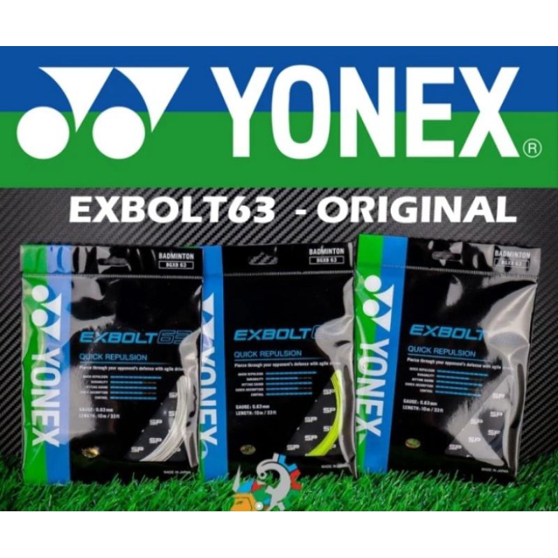 Jual SENAR YONEX EXBOLT 63 PRODUK ORIGINAL | Shopee Indonesia