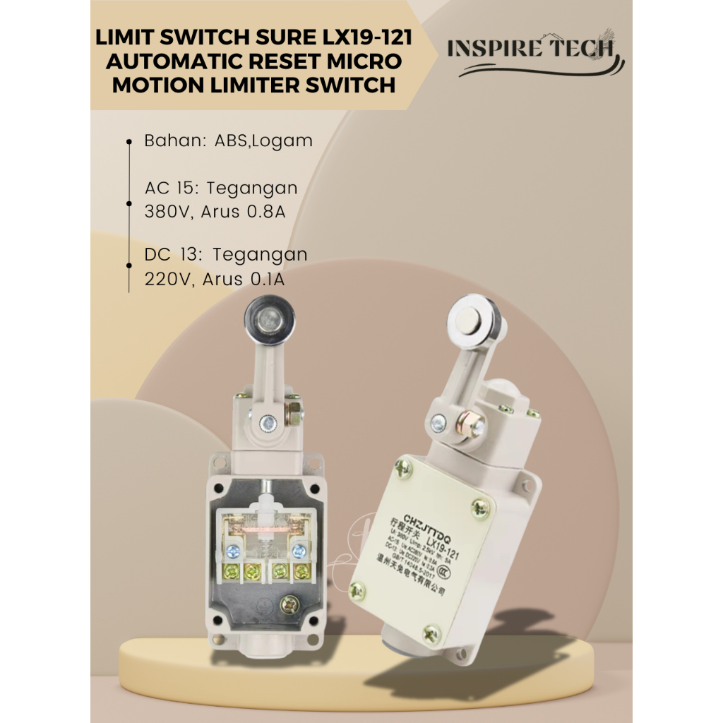 Jual LIMIT SWITCH SURE LX19-121 Automatic reset micro travel limit ...
