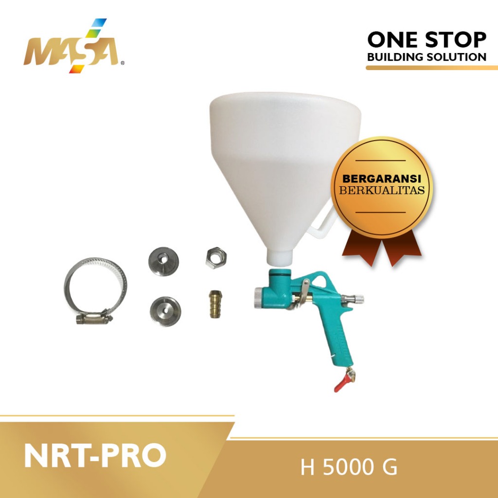 Jual SPRAY GUN TEXTURE NRT-PRO H5000G ALAT CAT SEMPROT TEKSTUR - HOPPER ...