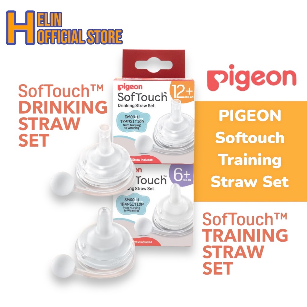 Jual Pigeon Softouch Training Straw Set/Sedotan Pigeon Wideneck ...