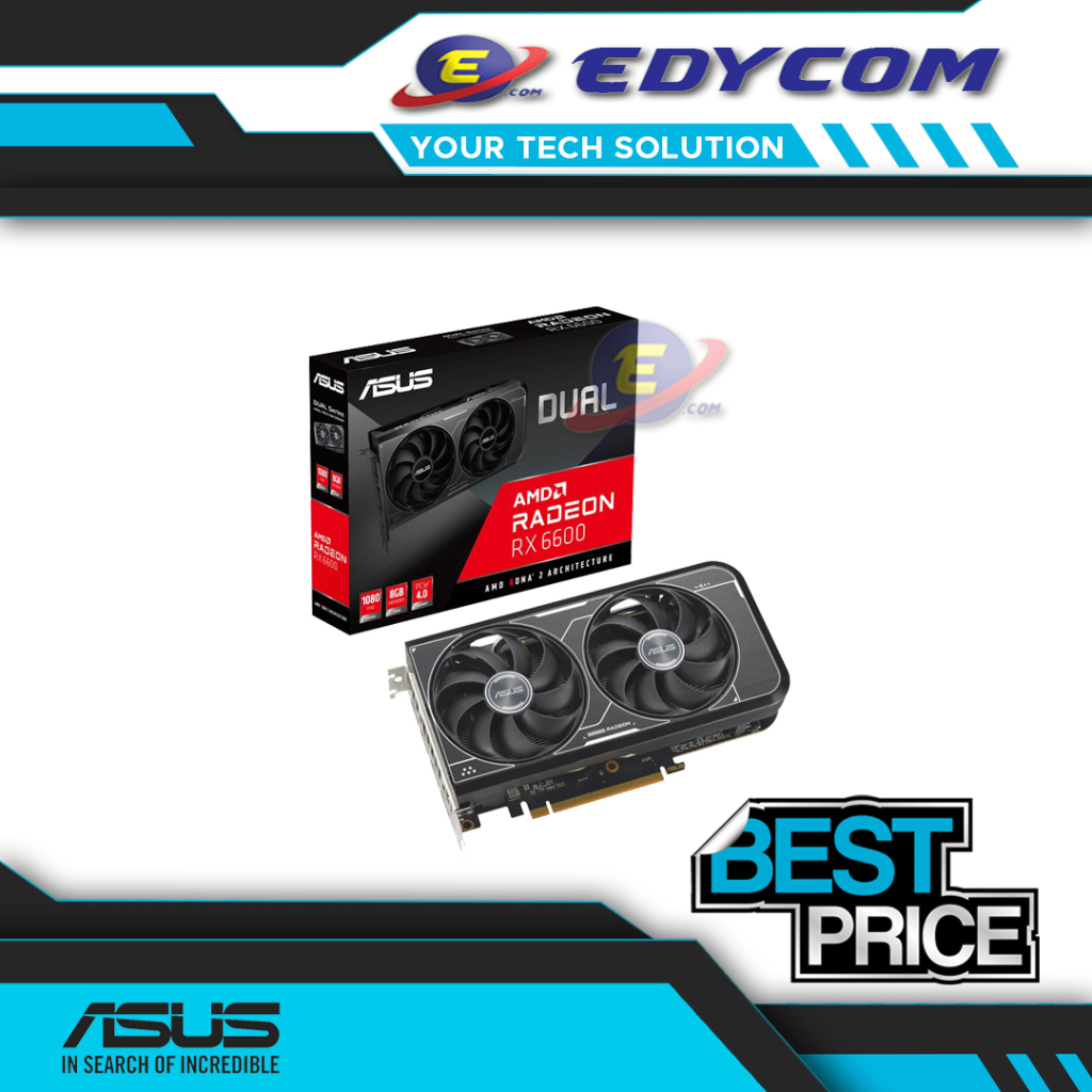 Jual ASUS Dual Radeon RX 6600 8GB GDDR6 Dual Fan | Shopee Indonesia