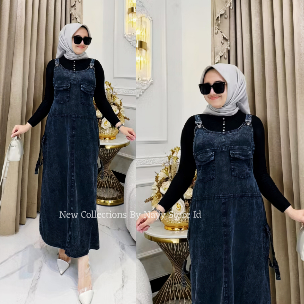 Jual Lita Baju Kodok Overall Dress Jeans Wanita Terbaru Murah 2024 Cargo Simpel Kekinian Premium Allsize Shopee Indonesia
