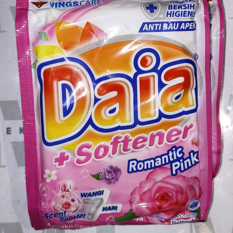 Jual DAIA DETERGENT BUBUK SACHET RENCENG sabun cuci baju renceng 46gr ...