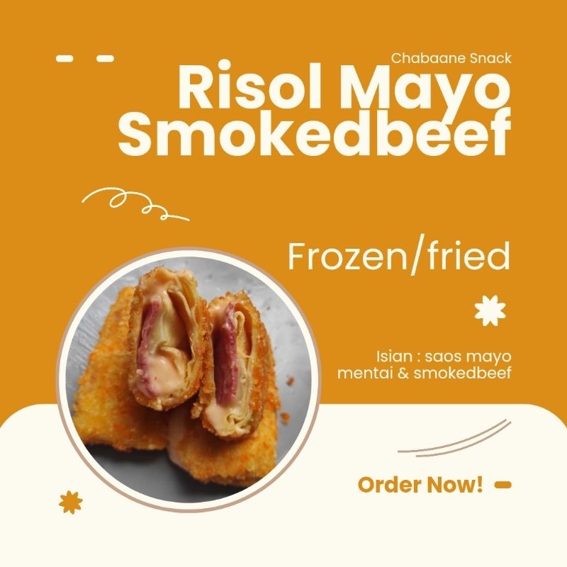 Jual RISOL MAYO SMOKEDBEEF FROZEN/FRIED | SNACK BOX | HAMPERS ...