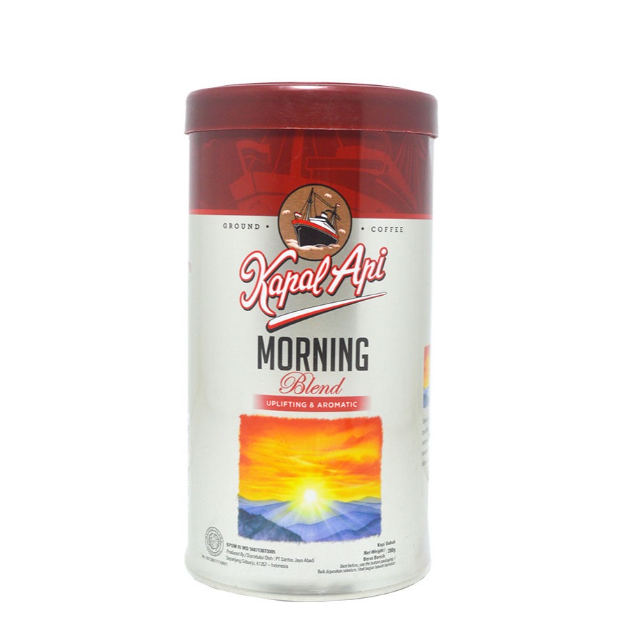 Jual KAPAL API MORNING BLEND TIN 200 G | Shopee Indonesia
