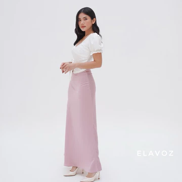 ELAVOZ Lisa Silk Long Skirt Bawahan Wanita Rok Wanita Rok Satin