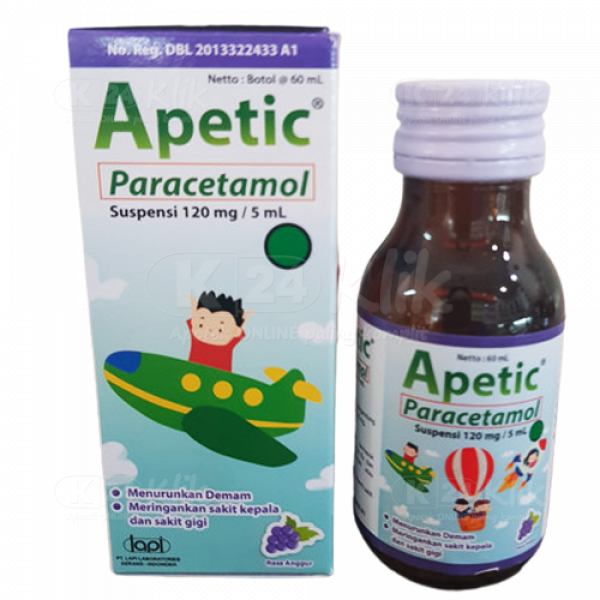Jual Apetic 120mg/5ml Susp 60ml (per Botol) | Shopee Indonesia