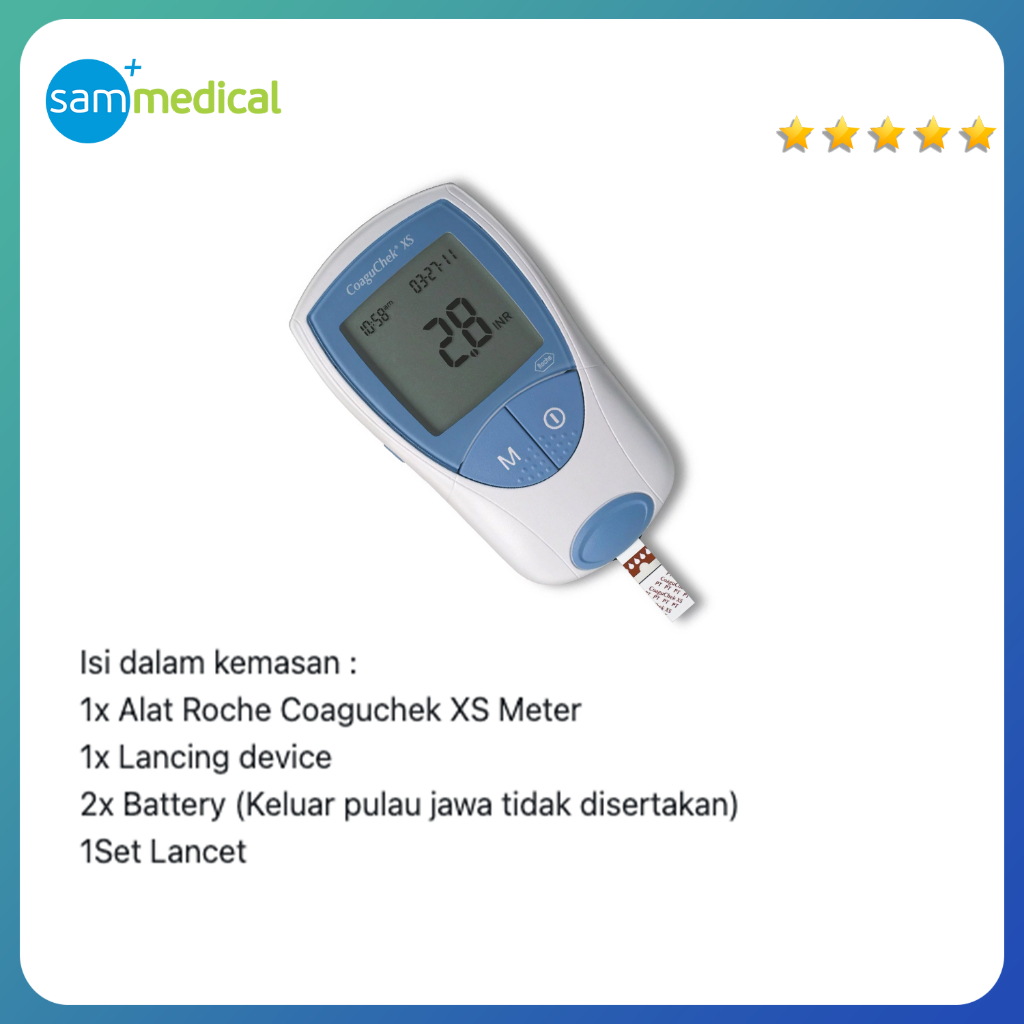 Jual Roche CoaguChek XS System Meter / Alat Cek Antikoagulan INRange PT ...
