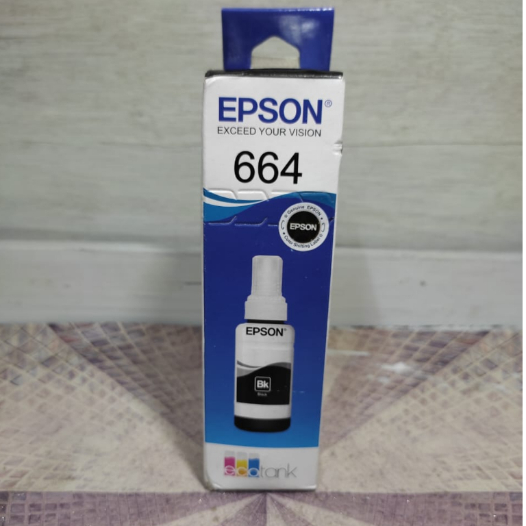 Jual Epson 664 Black Tinta Botol Original ( t6641 ) | Shopee Indonesia